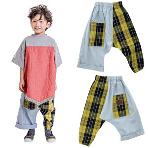 50%OFF SALE �Z�[�� ���� �q���� �p���c 90-150cm MOL asymmetry check pants �A�V�����g���[�`�F�b�N�p���c 2023�t�� ���[����OK �L�b�Y �W���j�A �q�ǂ���