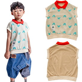 モル 子ども服 半袖Tシャツ 90cm-150cm MOL happiness will come vest-T ベージュ メール便OK 2024春夏 S(90cm-105cm)/M(105cm-120cm)/L(120cm-135cm)/LL(135cm-150cm) キッズ ジュニア 子供服 mol room モルルーム 新作