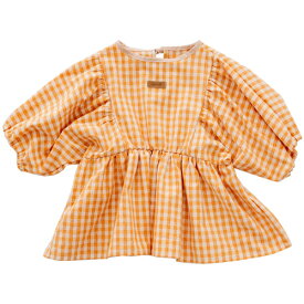 モル 子ども服 90cm-150cm MOL wings blouse ウィングブラウス オレンジ メール便OK 2024春夏 S(90cm-105cm)/M(105cm-120cm)/L(120cm-135cm)/LL(135cm-150cm) キッズ ジュニア 子ども服 mol room モルルーム 新作