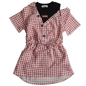 楽天市場 ワンピース キッズサイズ Cm 140 149cm ブランドエックスガール ステージス 長さ 袖 半袖 キッズファッション キッズ ベビー マタニティ の通販