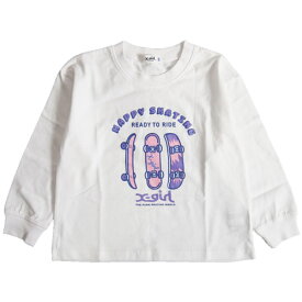 40%OFF SALE セール X-GIRL STAGES エックスガールステージス 80-140cm スポーツグラフィック長袖Tシャツ ロンT シロ メール便OK 9223210 秋冬 XGIRL 子供服 ベビー服 キッズ