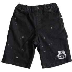 40%OFF SALE セール エクストララージ キッズ XLARGE KIDS 90-140cm ドリップブリーチ ショートパンツ クロ メール便OK 90cm/100cm/110cm/120cm/130cm/140cm 2022春夏 9421109 X-LARGE KIDS 子供服 キッズ ベビー服 ハーフパンツ