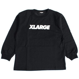 エクストララージ キッズ 子供服 ロンT 80-140cm XLARGE KIDS ベーシックロゴ長袖Tシャツ クロ メール便OK X-LARGE ベビー服 キッズ 子ども服 80cm/90cm/100cm/110cm/120cm/130cm/140cm 9434217