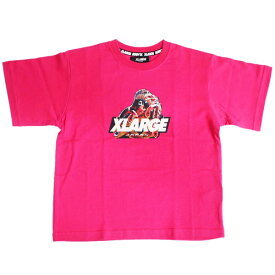 エクストララージ キッズ 子ども服 Tシャツ 80-140cm XLARGE KIDS 浮世絵OGゴリラ半袖Tシャツ ピンク メール便OK 2024春夏 80cm/90cm/100cm/110cm/120cm/130cm/140cm X-LARGE KIDS エクストララージキッズ ベビー服 キッズ 男女兼用 男子 女子 新作