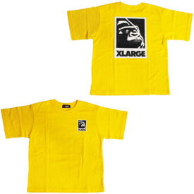 エクストララージ キッズ 子ども服 Tシャツ 100-140cm XLARGE KIDS スクウェアOGゴリラ半袖Tシャツ キイロ メール便OK 2024春夏 100cm/110cm/120cm/130cm/140cm X-LARGE KIDS エクストララージキッズ ベビー服 キッズ 男女兼用 男子 女子