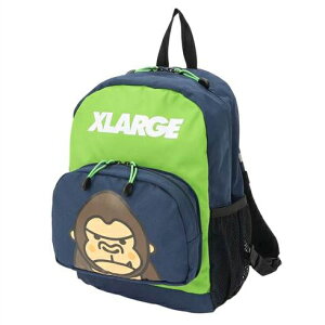 XLARGE KIDS�i�G�N�X�g�����[�W�L�b�Y�j �t�@�j�[�S���� �o�C�J���[�o�b�N�p�b�N �R�� �l�C�r�[ F(�c��34cm×����24.5cm×�}�`��12cm �e��8.1���b�g��) ���[���֕s�� 2026�t�� �V��