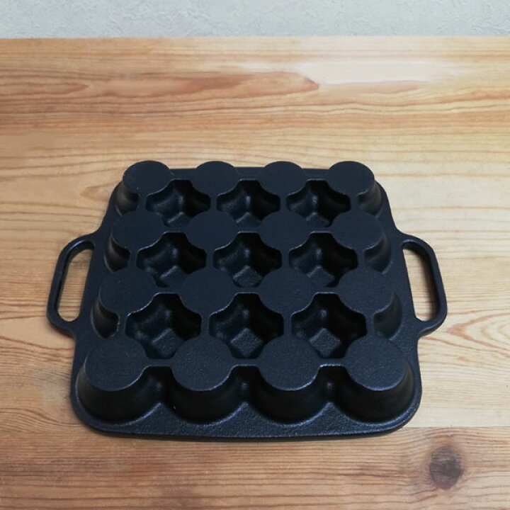 楽天市場】【取寄品】 たこ焼き器 16穴 IH対応 鉄製たこ焼きプレート 