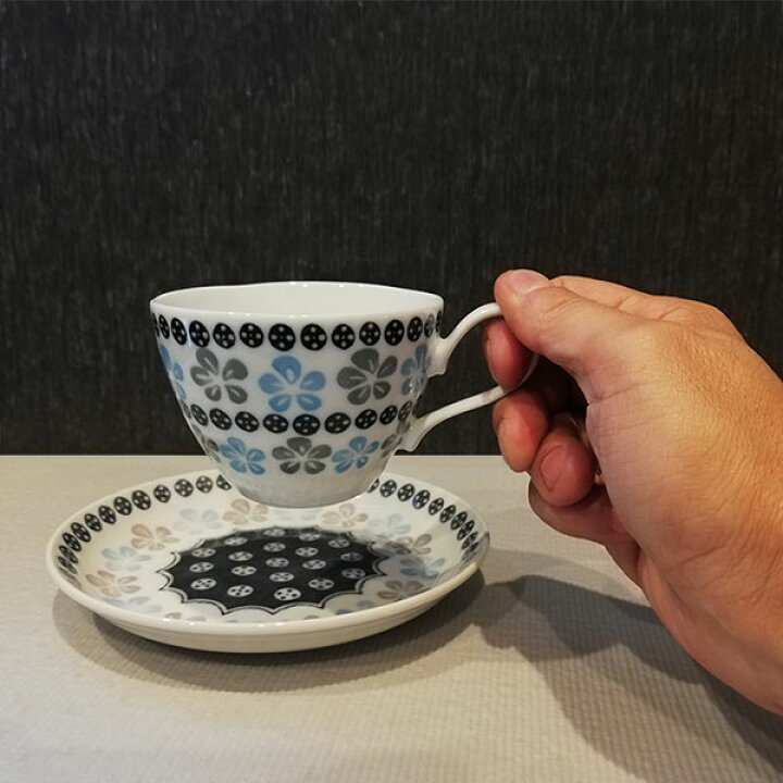 楽天市場】【取寄品】 ポタリーフィールド コーヒー碗皿揃北欧風 