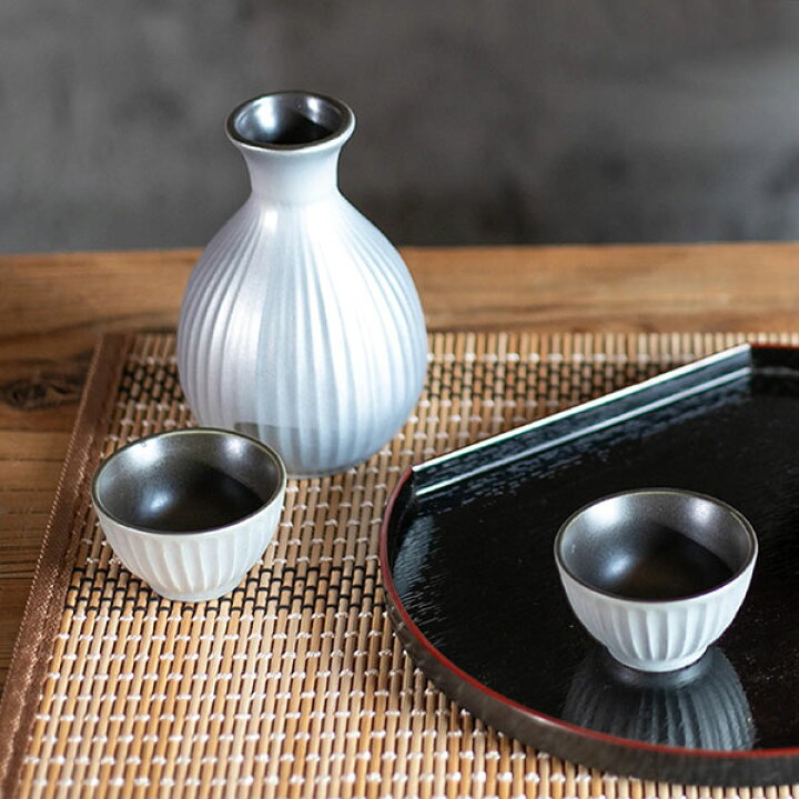 楽天市場】【取寄品】 メタルカラー 酒器揃 ガレナシルバーおちょこ お 