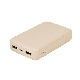 スーパーSALE限定価格 コンパクト モバイルバッテリー 10000mAh USB Type-C入出力 ×1ポート ＋ USB Type-A出力×2ポート アースカラー 【WEB限定モデル】