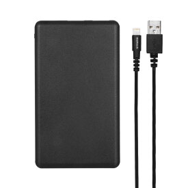 【10％OFFクーポン配布中！】売切り特価 Lightning入力対応モバイルバッテリー 5000mAh Lightningケーブル iPhone あす楽対応