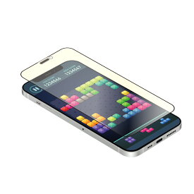 売切り特価 iPhone 12 mini (5.4インチ) 用 貼りミスゼロ かんたん3ステップ貼り付けキット付き 全面保護 強化ガラス マットブルーライトカット メール便送料無料