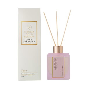�y�V���i�z A'ROMA �L���[�u �f�B�t���[�U�[ GOLD EDITION CUBE DIFFUSER ���[�h�f�B�t���[�U�[ 200ml �����X�y�� �w�X�y���f�X �i���o�[5 �C���O���b�V���t���[�W�A ���[�h�X�e�B�b�N�t�� �g�p���� 2-3