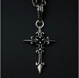 (オーダー品)(FUNKOUTS/cooldust)北欧神話/雷神トールの花”シスル”モチーフのクロスペンダント(花/フラワー/アクセサリー）【楽ギフ_包装】