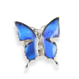 (Psyche/現品) アゲハ蝶デザイン バタフライ ラペルピン [カキカモルフォ] メンズプシュケ