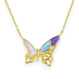 （Psyche/現品) [zps097g-morpho]本物の蝶の翅 バタフライ ネックレス [カキカモルフォ / ゼフィリティスモルフォ / スルコウスキーモルフォ]
