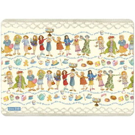 Emma Ball 英国製 ティーマット ハードティーマット 撥水 (29×21.5cm) アルパカ アンゴラ ミニプレイスマットミニランチョンマット プレースマット ハード プレイスマット テーブルマット ランチマット マット かわいい おしゃれ プレゼント ギフト Afternoon Tea EBTM76