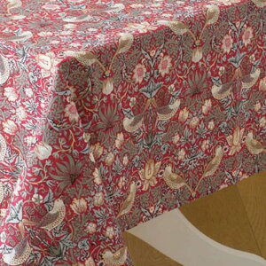 Laura's Beau EBAX p Rbge[uNX ` 132 x 228cm D_ Strawberry Thief Red LBTBCCTR22816N