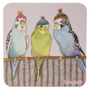 Emma Ball p R[X^[ [10cm×10cm]  CeAG Lb`G  킢  v[g Mtg Ƃ g @Budgies in Beanies 1 EBCW070