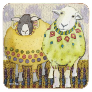 Emma Ball p R[X^[ [10cm×10cm]  CeAG Lb`G  킢  v[g Mtg@Two Sheep in Sweaters EBCW080