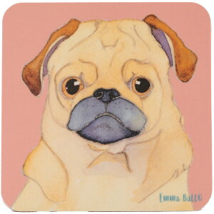 Emma Ball p R[X^[ [10cm×10cm]  CeAG Lb`G  킢  v[g Mtg  Ck @Doug the Pug EBCW015