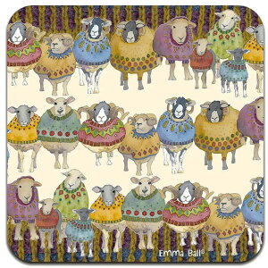 Emma Ball p R[X^[ [10cm×10cm]  CeAG Lb`G  킢  v[g Mtg@Sheep in Sweaters Repeat EBCW073