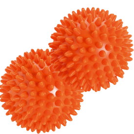 イタリア　レードラプラスチック社製　ギムニク（Gymnic)　リフレックスボール ソフトタイプ (2個1組)オレンジ8cm LP-9763 (D5963)　(触覚ボール）