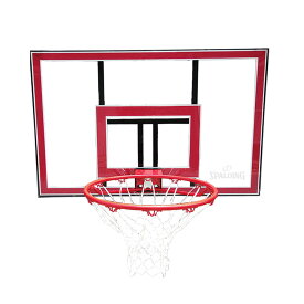 バスケットゴール 家庭用 SPALDING (スポルディング) 44インチ ポリカーボネイトコンボ 791351CN (ボード・リング・ネットのセット) バックボード スポルディング バスケットボール 屋外用 練習用【送料無料】