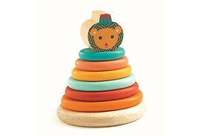 DJECO(ジェコ) 木製玩具 プレスクールトイ ジュンゾーライオン DJ06440 木のおもちゃ (1歳半〜)