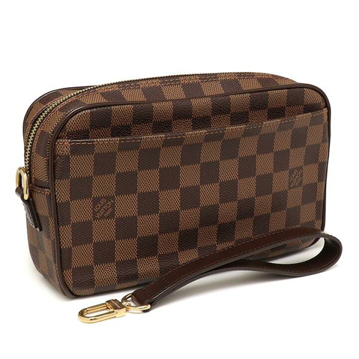 楽天市場】【中古】美品 ルイヴィトン ダミエ ポシェットサンポール 