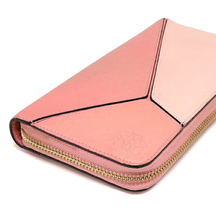 LOEWEロエベパズルコンパクトジッピーウォレットピンク