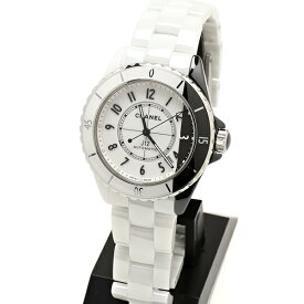 【中古】美品 シャネル J12 パラドックス H6515 ホワイト/ブラック文字盤 セラミック 正規代理店 腕時計 CHANEL