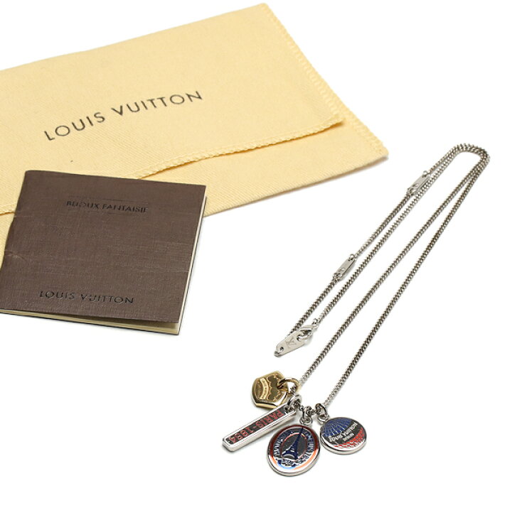 楽天市場】【中古】ルイヴィトン ネックレス コリエチャームズ LV 