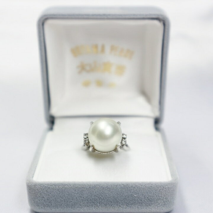 楽天市場】南洋白蝶真珠使用 11.5mm珠ホワイトパールPtデザイン  