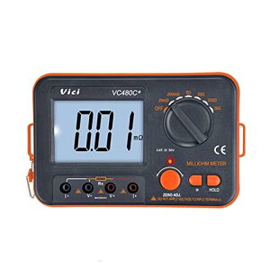 3 1/2 LCD�o�b�N���C�g�t�� 4�����e�X�g ���R�}���`���[�^�[ 6�����W 0.01m���[2k�����x����� VC480C+ ��R�A�ψ���A���[�^