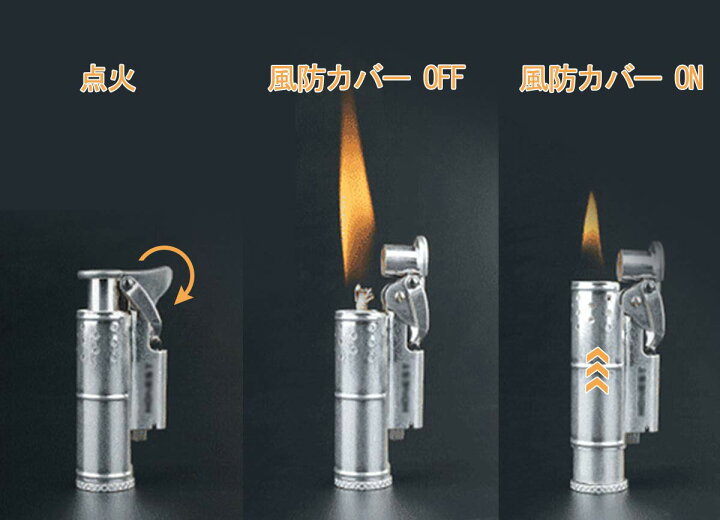 楽天市場】オイルライター レトロ 小型 アウトドア DEWEL 風防カバー 