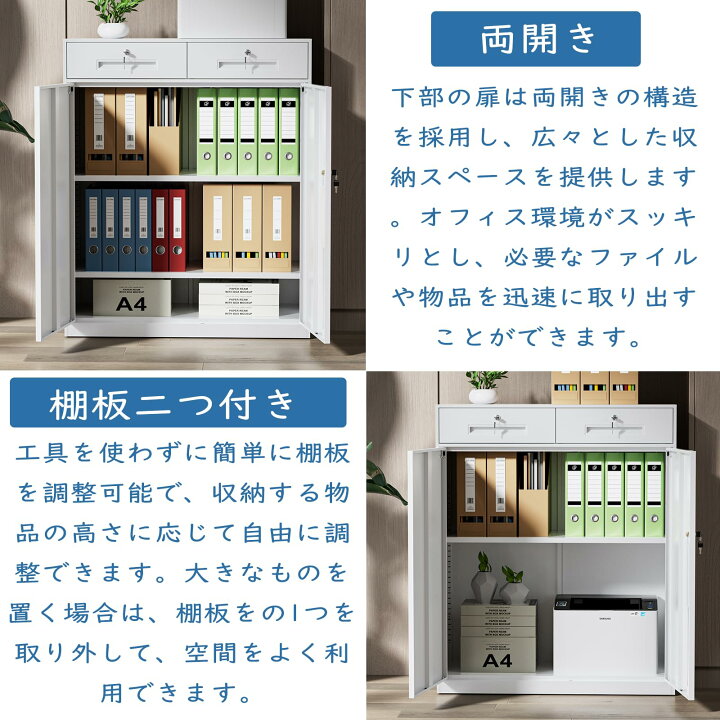 楽天市場】【オフィス収納☆連結可能】DEWEL スチール ロッカー 書庫 