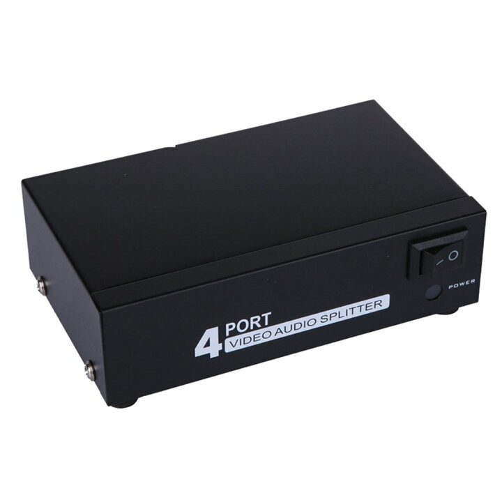 楽天市場】ES-Tune AV分配器 1入力4出力 3RCA オーディオ スプリッター 