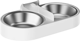 【サマー準備SALE！最大15%OFF】 Iseebiz 自動給餌器 ステンレス皿 水洗い可能 2匹用ボールだけ 猫 犬 多頭飼い 1日5食