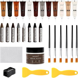 【ギフト応援SALE！10倍Px8％OFF】 SEISOO 木製品キズ補修セットフローリング 補修 補修クリーム 木製品キズ補修 補修DIY キズ直し キズ隠し 木工 ドア 床 傷 すりキズ用 ひび割れ 床補修 傷消し
