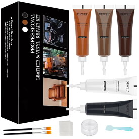 【ギフト応援SALE！10倍Px8％OFF】 革 補修 5色入り レザーケアキット レザー 補修 革 補修クリーム レザーリペア 革色落ち補修 レザー補修クリーム 革 色 補修 革製品 キズ補修 修復 補色 靴 皮革用補修 DEWEL