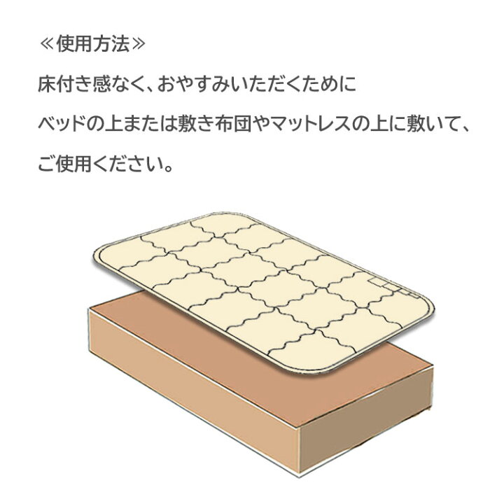 楽天市場】イワタ キャメル 敷きパッド キング ヘビータイプ 180×200cm 
