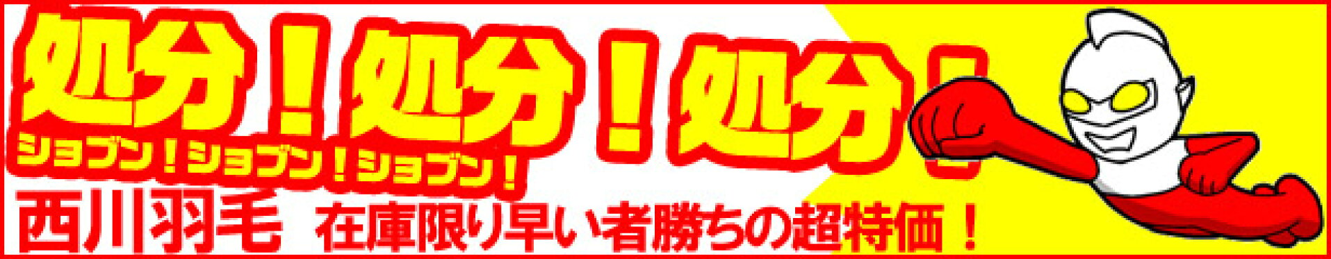 半額満載！ほしいものが見つかれば断然お得です！