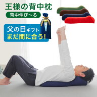 父の日 まだ間に合う 王様の背中枕（背中スッキリ！自然と胸が開いて気持ちいいリラックス枕）日本製 ビ…