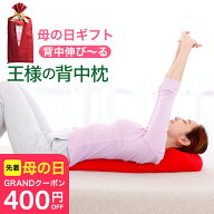 ＼先着順！400円クーポン／母の日 プレゼント ギフト 王様の背中枕 （背中スッキリ！自然と胸が開いて気…