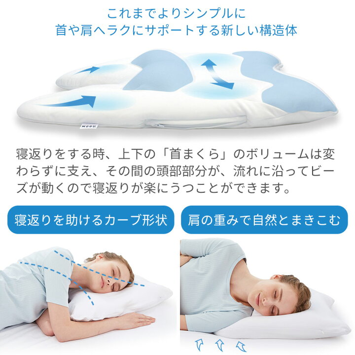楽天市場】【2/1ポイントUP＋クーポン配布】枕 MOGU 肩が軽くなる 