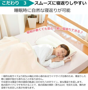 枕|ネムレール生島ヒロシの快眠健康枕約35×62センチ【生島ヒロシ/ラジオ/快眠/健康/洗える/ウオッシャブル/やわらか/ダストップ/汚れ/臭い/加齢臭/いびき/無呼吸/寝返り/ワイド/高め/低め/まくら/ピロー】【ギフトラッピング無料】【日本製】【N】