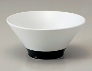 ラーメン丼 白釉ハマ黒 6.5麺鉢 どんぶり 丼ぶり 和食器 レンジ対応 食洗機対応 和食器 中華食器 サラダボウル 大鉢 うどん そうめん 丼 夏の器 和食器ラーメン鉢 麺鉢 ラーメン丼 業務用食器