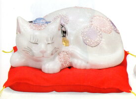眠り猫 花むらさき 九谷焼 招き猫 九谷焼 招き猫 置物 招き猫 開店祝い 招き猫 かわいい まねきねこ プレゼント 女性 プレゼント 男性 開店 祝い プレゼント おしゃれ カフェ 開店祝い プレゼント 新築祝い プレゼント 友人 プレゼント 父 プレゼント 友人 引っ越し祝い