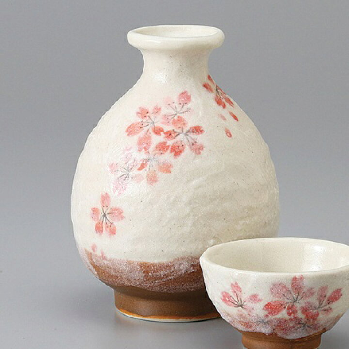 楽天市場】酒器 平安桜 徳利 盃 とっくり お猪口 盃 美濃焼 酒器セット  